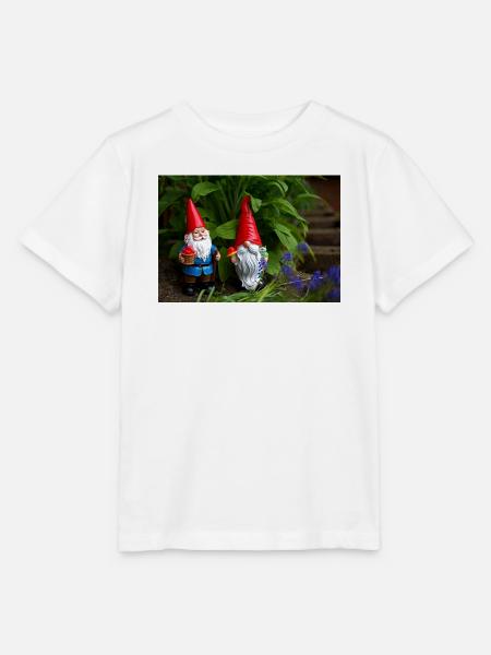 Gartenzwerge im Beet - Stanley/Stella Kinder T-Shirt MINI CREATOR  - Weiß