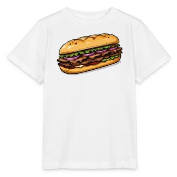 Sandwich Illustration - Stanley/Stella Kinder T-Shirt MINI CREATOR  - Weiß - Vorne - Maike (125cm)