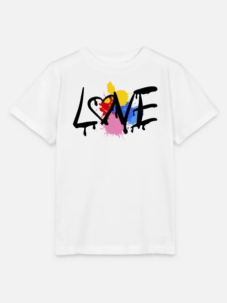 Love - Stanley/Stella Kinder T-Shirt MINI CREATOR  - Weiß