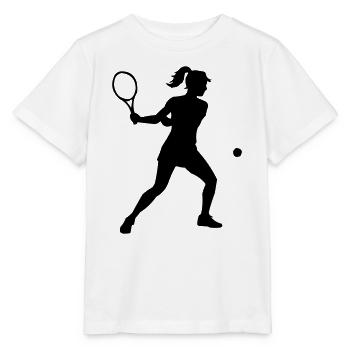 Tennis Spielerin - Stanley/Stella Kinder T-Shirt MINI CREATOR  - Weiß - Vorne - Maike (125cm)