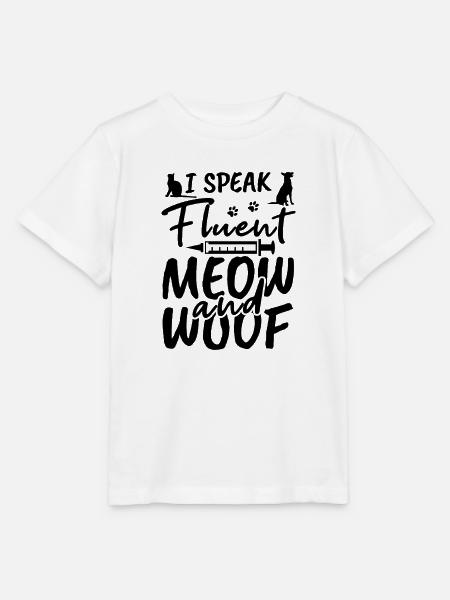 Miau und Wuff - Stanley/Stella Kinder T-Shirt MINI CREATOR - Weiß