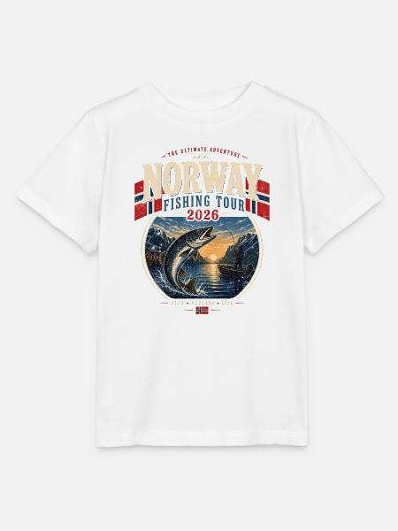 Norwegen Fischfang Tour 2026 - Stanley/Stella Kinder T-Shirt MINI CREATOR - Weiß