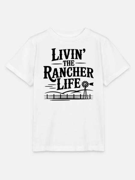 Das Leben als Rancher - Stanley/Stella Kinder T-Shirt MINI CREATOR - Weiß