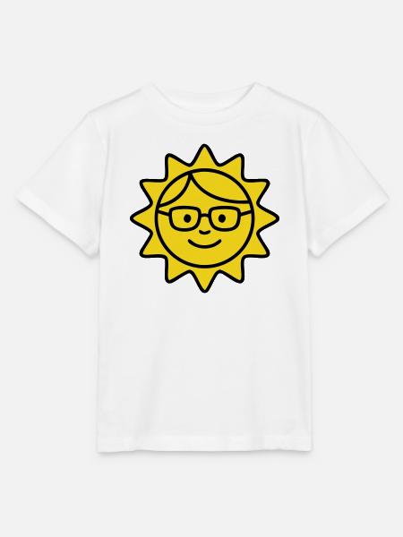 Lachende Sonne Brille Comic - Stanley/Stella Kinder T-Shirt MINI CREATOR  - Weiß