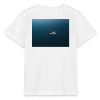 Manta Glise au-dessus de l’Abîme de l’Océan - T-shirt bio MINI CREATOR Stanley/Stella Enfant - blanc - Devant - Maike (125cm)