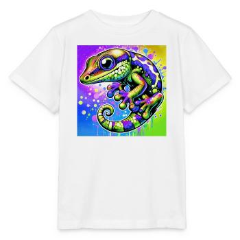 Gecko - Stanley/Stella MINI CREATOR Kids’ T-Shirt - white - Front - Maike (125cm)
