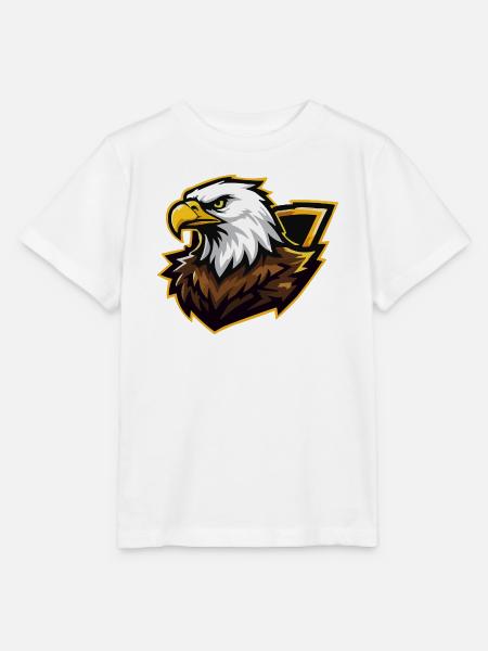 Adler mit Goldakzent Comic - Stanley/Stella Kinder T-Shirt MINI CREATOR  - Weiß