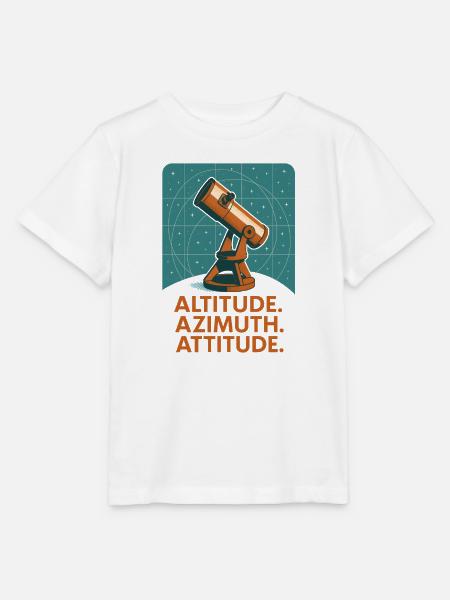 Höhe Azimut Haltung | Astronomie - Stanley/Stella Kinder T-Shirt MINI CREATOR - Weiß