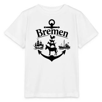 Bremen - Stanley/Stella Kinder T-Shirt MINI CREATOR  - Weiß - Vorne - Maike (125cm)