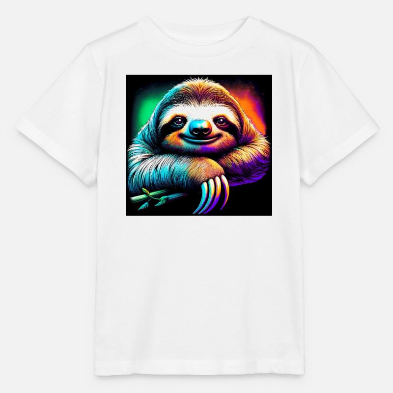 Faultier - Stanley/Stella Kinder T-Shirt MINI CREATOR  - Weiß