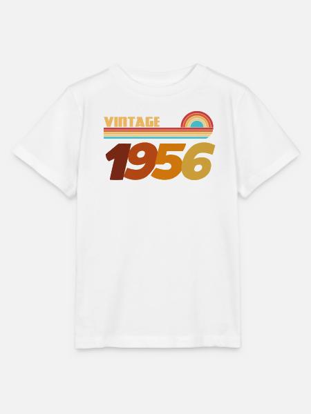 70 Jahre 1956 Rock-Style T-Shirt - Stanley/Stella Kinder T-Shirt MINI CREATOR  - Weiß