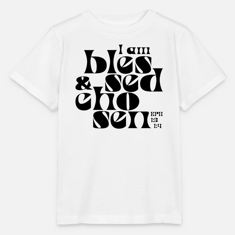 b l e s s e d & c h o s e n - Stanley/Stella MINI CREATOR Kids’ T-Shirt - white