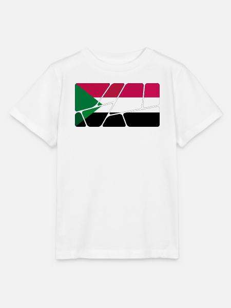 Sudan als Flagge - Stanley/Stella Kinder T-Shirt MINI CREATOR - Weiß