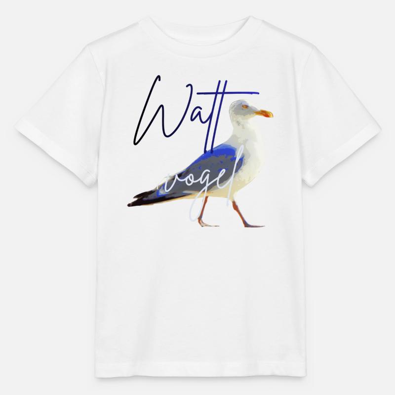Wattvogel_3.2 - T-shirt bio MINI CREATOR Stanley/Stella Enfant - blanc
