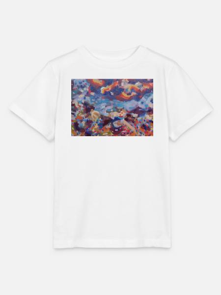 Bunte Mosaikabstraktion - Stanley/Stella Kinder T-Shirt MINI CREATOR  - Weiß