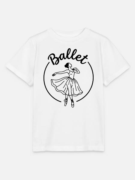 Ballett - Stanley/Stella Kinder T-Shirt MINI CREATOR - Weiß