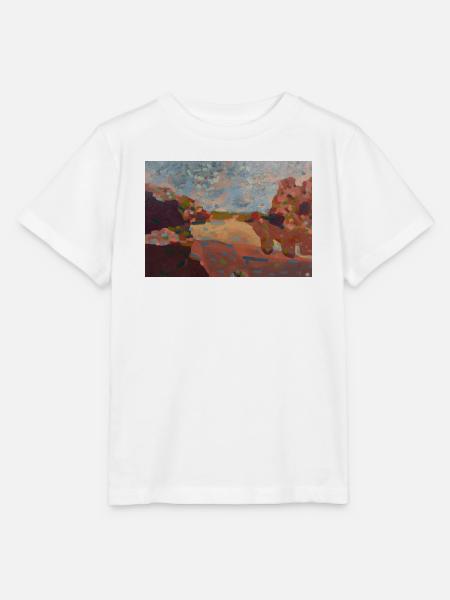 Mosaikpastelllandschaft - Stanley/Stella Kinder T-Shirt MINI CREATOR  - Weiß