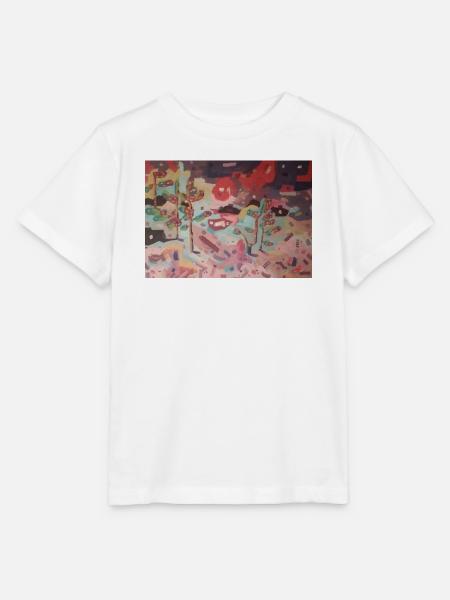 Abstrakter Garten der Farben - Stanley/Stella Kinder T-Shirt MINI CREATOR - Weiß