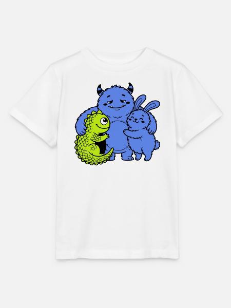 Niedliche Monster - Stanley/Stella Kinder T-Shirt MINI CREATOR - Weiß