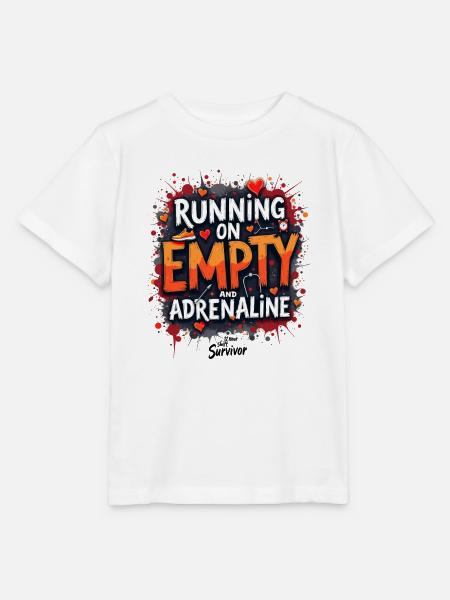 Laufend auf Leere und Adrenalin - Stanley/Stella Kinder T-Shirt MINI CREATOR  - Weiß