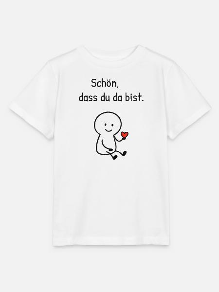 Schön dass du da bist.  - Stanley/Stella Kinder T-Shirt MINI CREATOR  - Weiß