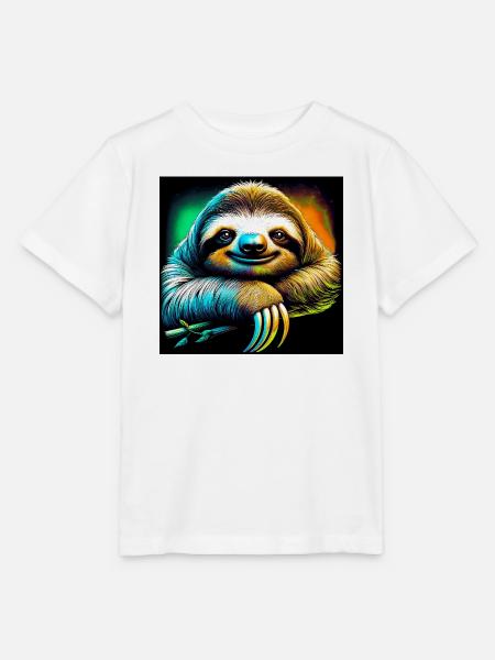 Faultier - Stanley/Stella Kinder T-Shirt MINI CREATOR - Weiß