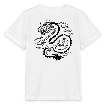 Chinesischer Drache - Stanley/Stella Kinder T-Shirt MINI CREATOR  - Weiß - Vorne - Maike (125cm)