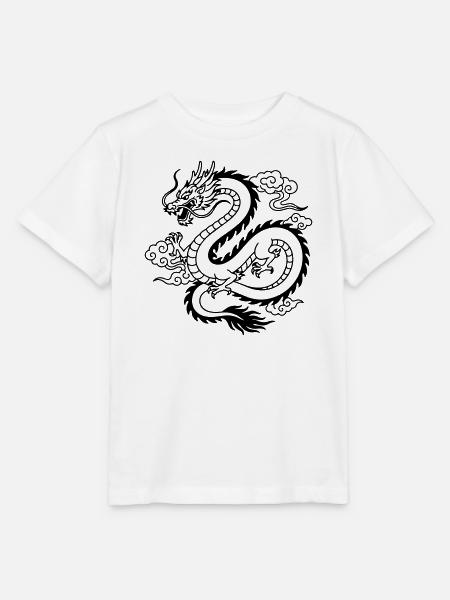 Chinesischer Drache - Stanley/Stella Kinder T-Shirt MINI CREATOR - Weiß