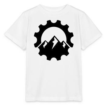 Plateau de montagne – Logo du vélo VTT - T-shirt bio MINI CREATOR Stanley/Stella Enfant - blanc - Devant - Maike (125cm)