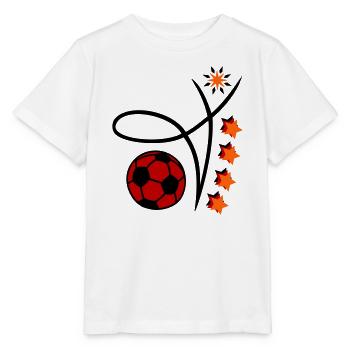 Fußball Event - Stanley/Stella Kinder T-Shirt MINI CREATOR  - Weiß - Vorne - Maike (125cm)