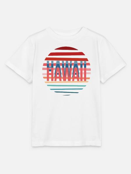 Hawai retro sun - Stanley/Stella Kinder T-Shirt MINI CREATOR  - Weiß