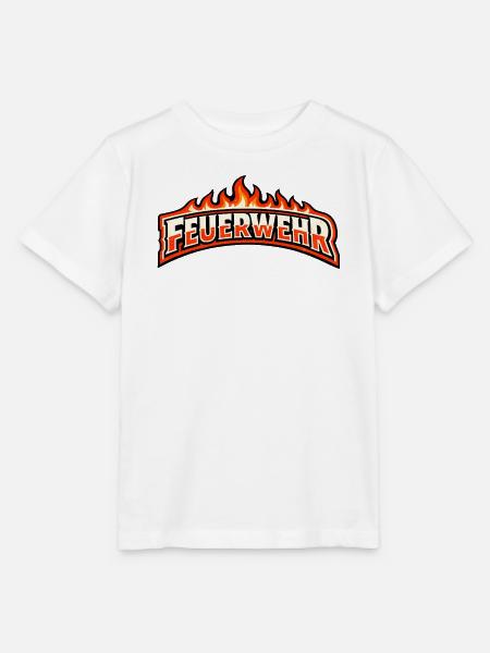 Feuerwehr Flammen Emblem - Stanley/Stella Kinder T-Shirt MINI CREATOR - Weiß