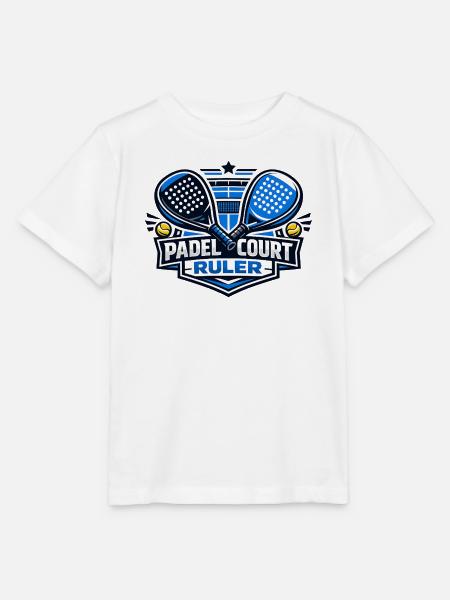Padel Court Ruler Logo - Stanley/Stella Kinder T-Shirt MINI CREATOR  - Weiß