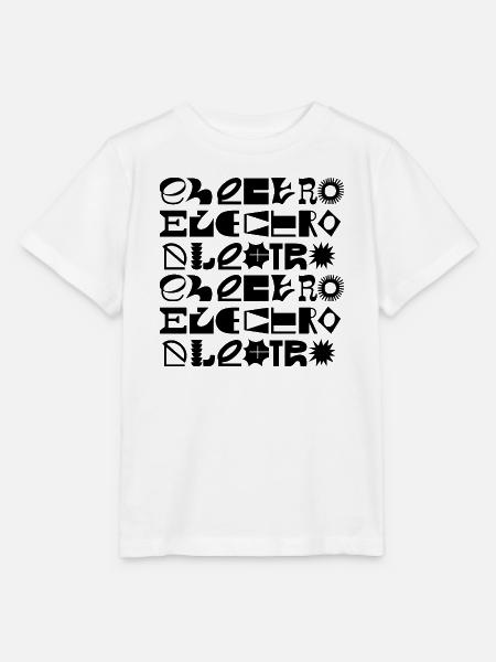 Logo-Design der Elektro-Musiktypografie - Stanley/Stella Kinder T-Shirt MINI CREATOR - Weiß