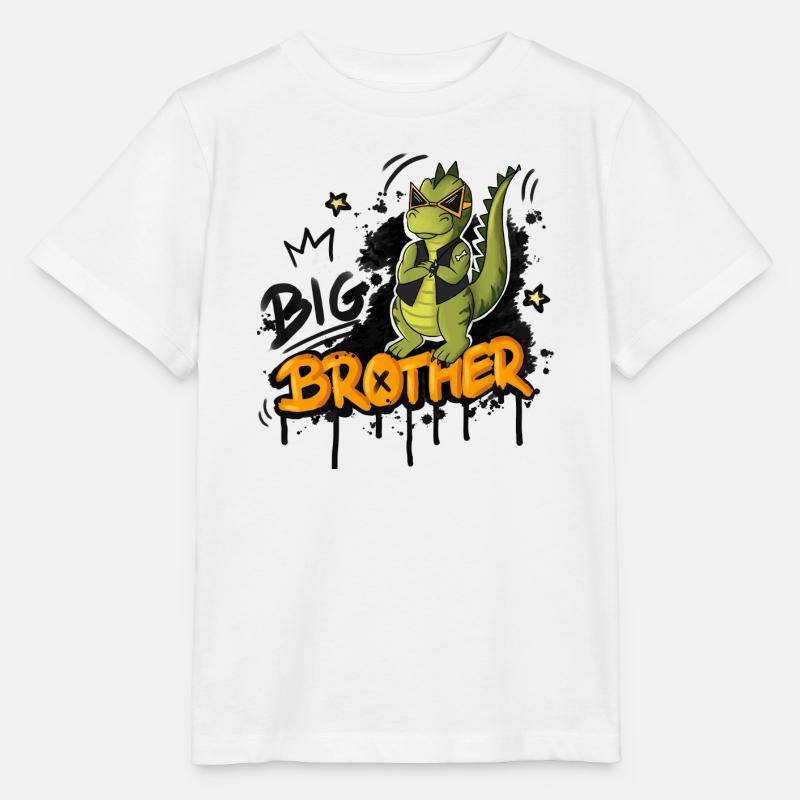 Dino Großer Bruder Style - Stanley/Stella Kinder T-Shirt MINI CREATOR  - Weiß