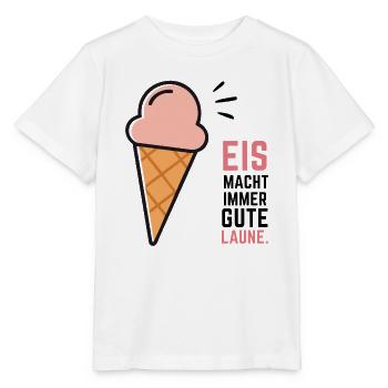 Eis Gute Laune - Stanley/Stella Kinder T-Shirt MINI CREATOR  - Weiß - Vorne - Maike (125cm)