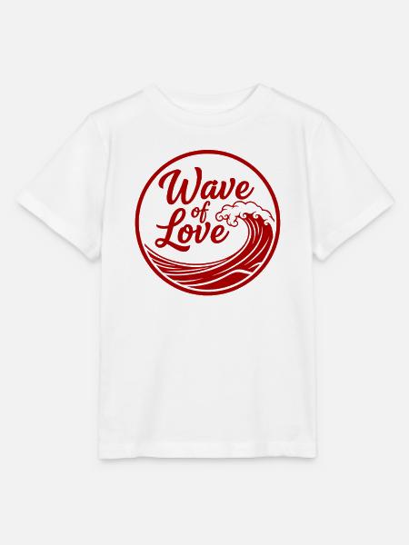 Wave of Love Welle - Stanley/Stella Kinder T-Shirt MINI CREATOR - Weiß