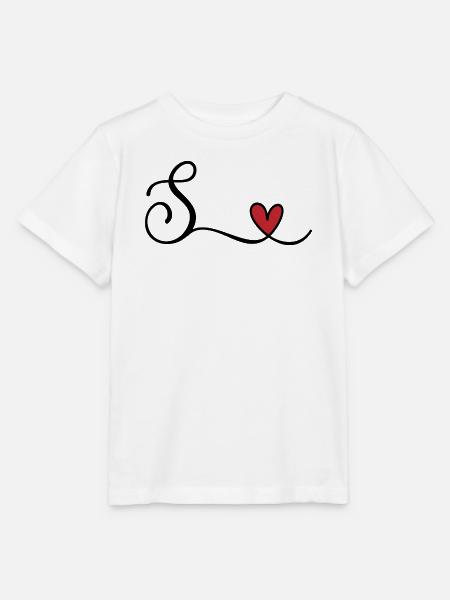 Buchstabe S - Stanley/Stella Kinder T-Shirt MINI CREATOR  - Weiß
