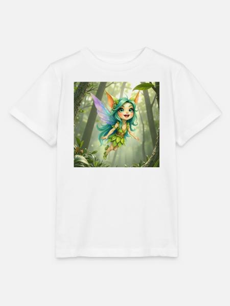 Fee des Smaragdwaldes - Stanley/Stella Kinder T-Shirt MINI CREATOR - Weiß