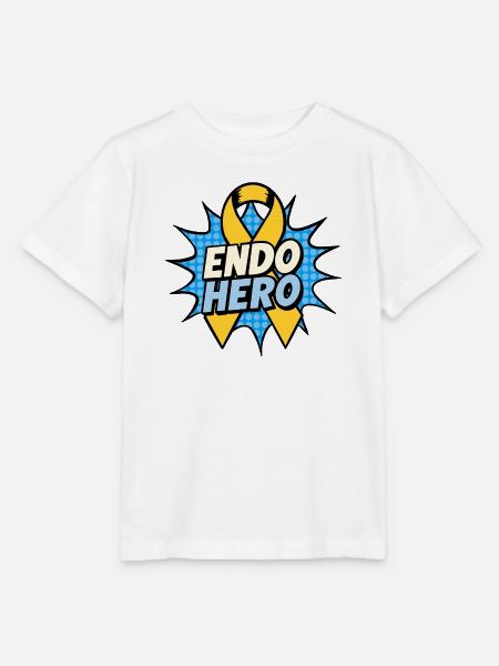 Endo Hero Comic Gelbes Band - Stanley/Stella Kinder T-Shirt MINI CREATOR - Weiß