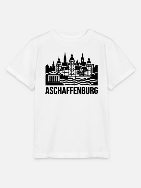 Aschaffenburg Silhouette Wahrzeichen - Stanley/Stella Kinder T-Shirt MINI CREATOR - Weiß