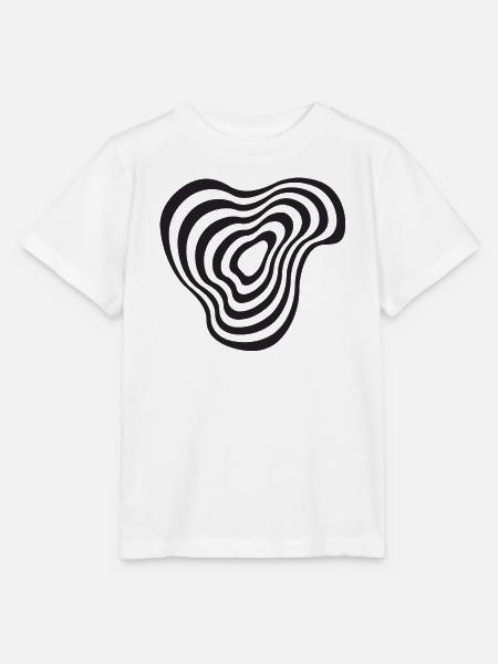 Teil abstrakter Linienformgestaltung - Stanley/Stella Kinder T-Shirt MINI CREATOR  - Weiß