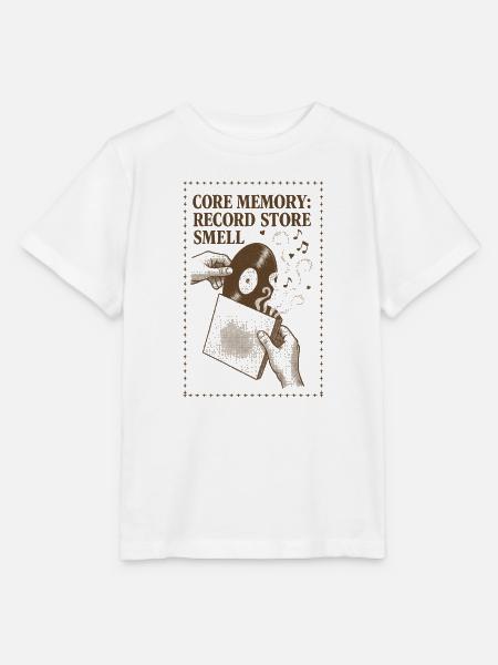 Kernerinnerung: Plattenladen | Vinyl - Stanley/Stella Kinder T-Shirt MINI CREATOR  - Weiß
