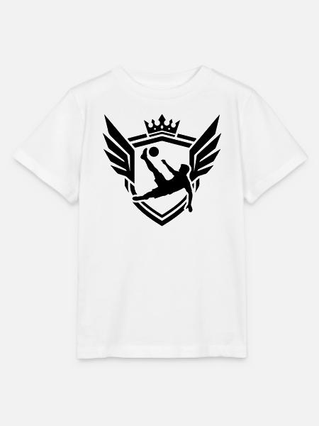 Fussballer Fallrückzieher Wappen - Stanley/Stella Kinder T-Shirt MINI CREATOR  - Weiß