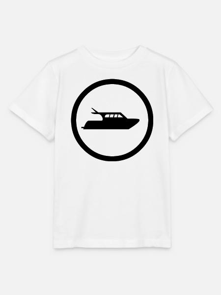 Motorboot - Stanley/Stella Kinder T-Shirt MINI CREATOR  - Weiß