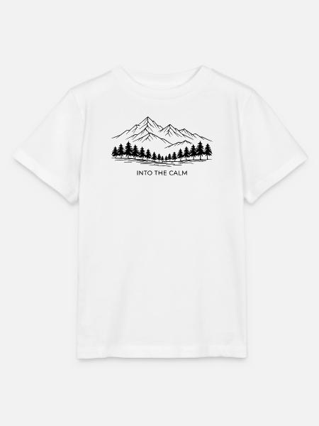 Minimalistische Berglandschaft - Stanley/Stella Kinder T-Shirt MINI CREATOR - Weiß