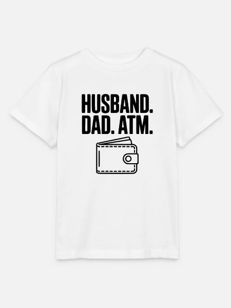 Ehemann. Papa. GELDAUTOMAT. - Stanley/Stella Kinder T-Shirt MINI CREATOR  - Weiß