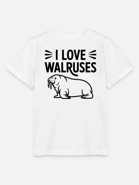 Ich liebe Walrosse - Stanley/Stella Kinder T-Shirt MINI CREATOR - Weiß