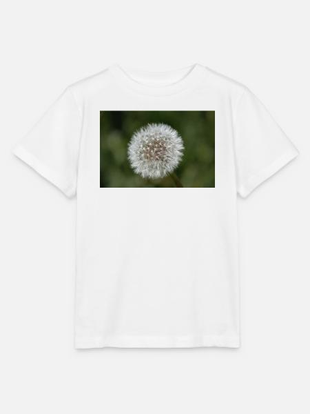 Nahaufnahme einer Pusteblume - Poster. - Stanley/Stella Kinder T-Shirt MINI CREATOR - Weiß