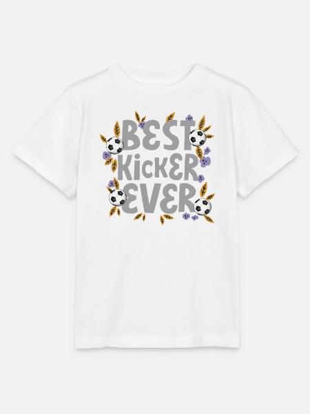 Best Kicker Ever – Fußball - Stanley/Stella Kinder T-Shirt MINI CREATOR  - Weiß